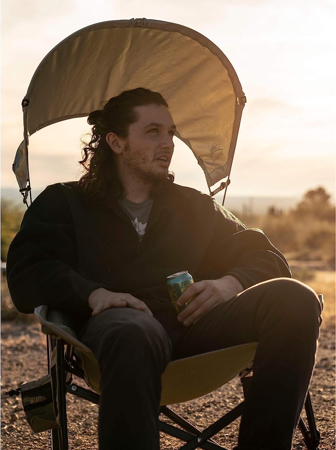 Outdoor Freestyle Rocker Portable Rocking Chair & Outdoor Camping Chair, ergonomic Nylon, Indigo Blue