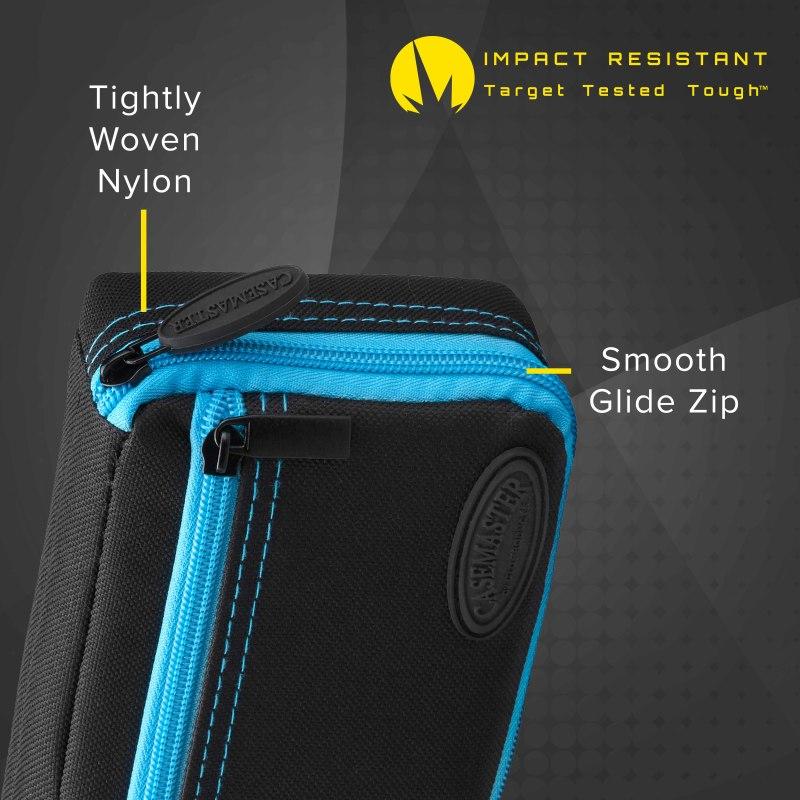 Casemaster Plazma Dart Case Black with Blue Trim