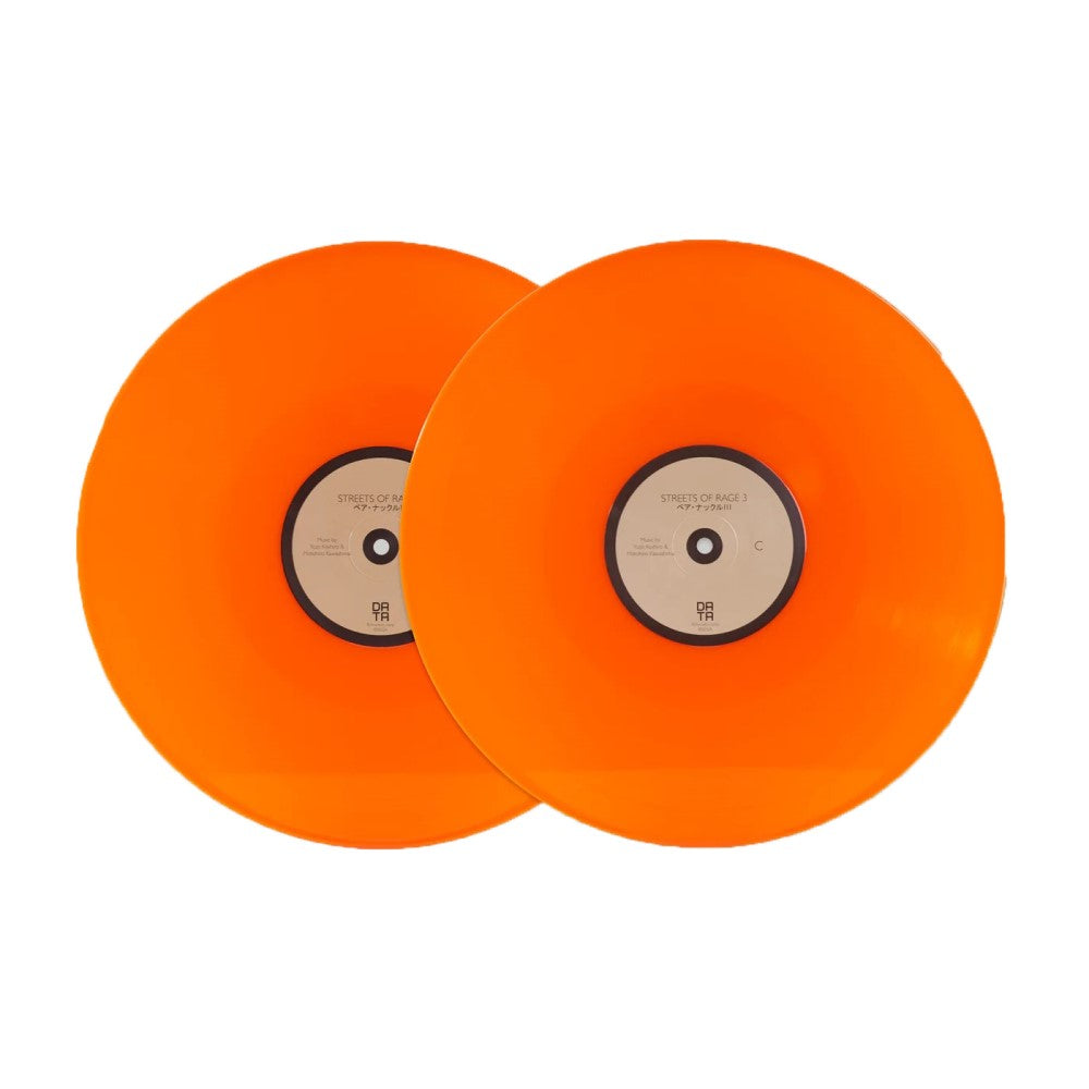 Yuzo Koshiro - Streets of Rage 3 Original Soundtrack Exclusive Limited Edition Translucent Orange Color Vinyl 2x LP Record