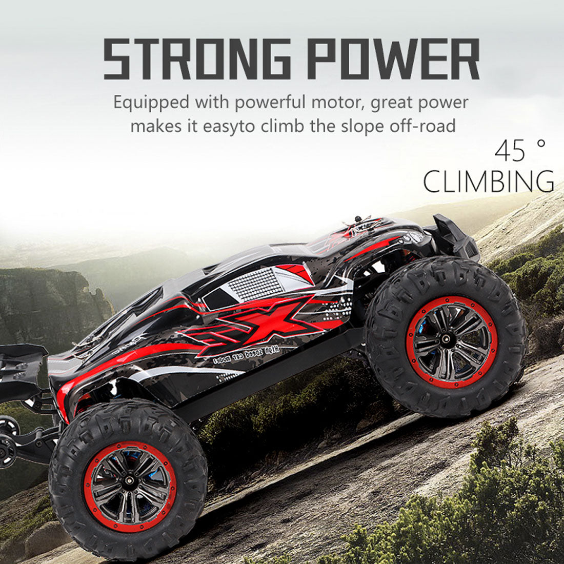 F14A 1/10 Full Scale 70km/h High Speed Brushless RC Car 2.4G Remote Control Car 4WD Off-road Vehicle - RTR Version