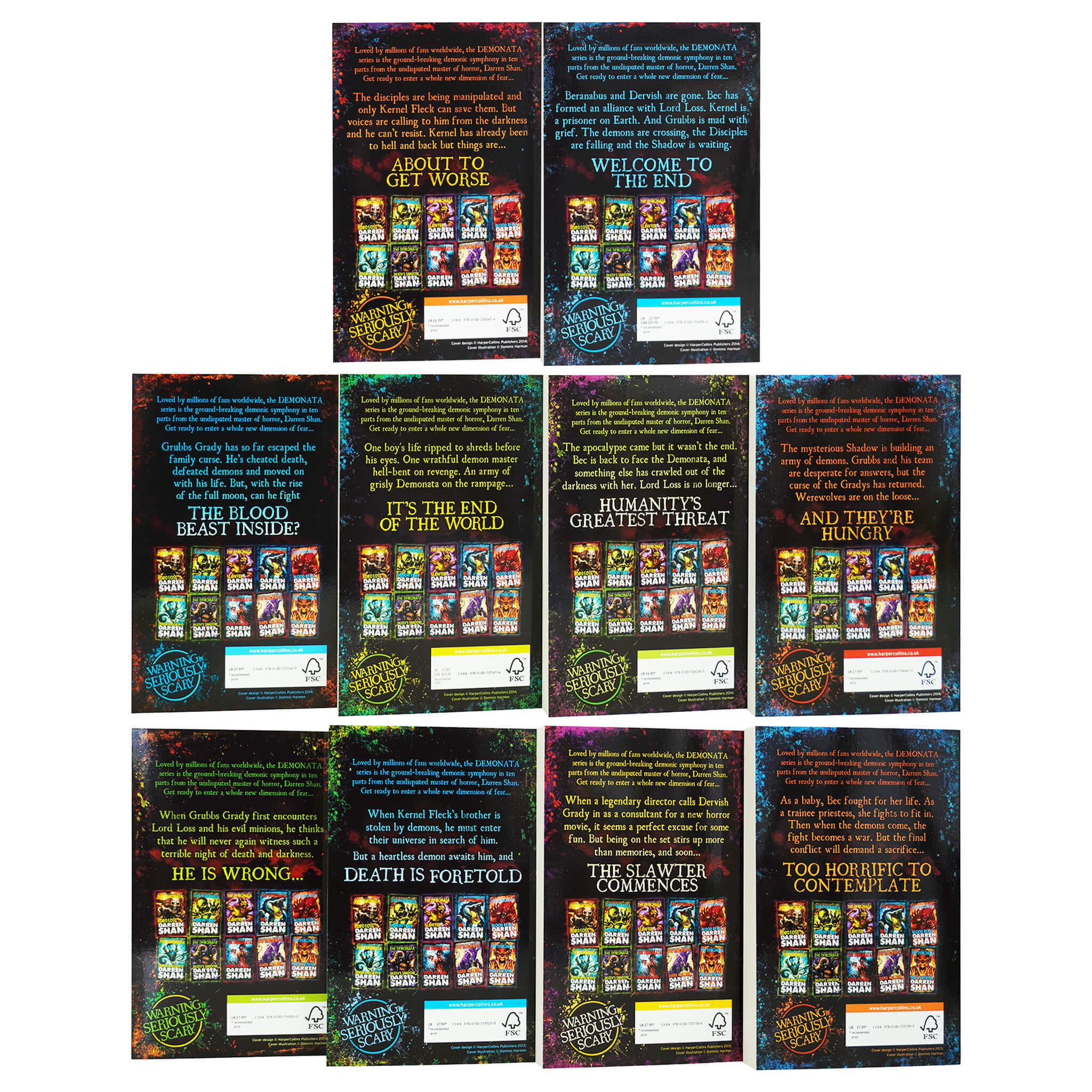 The Demonata 10 Books Collection By Darren Shan - Age 10 years and up - Paperback
