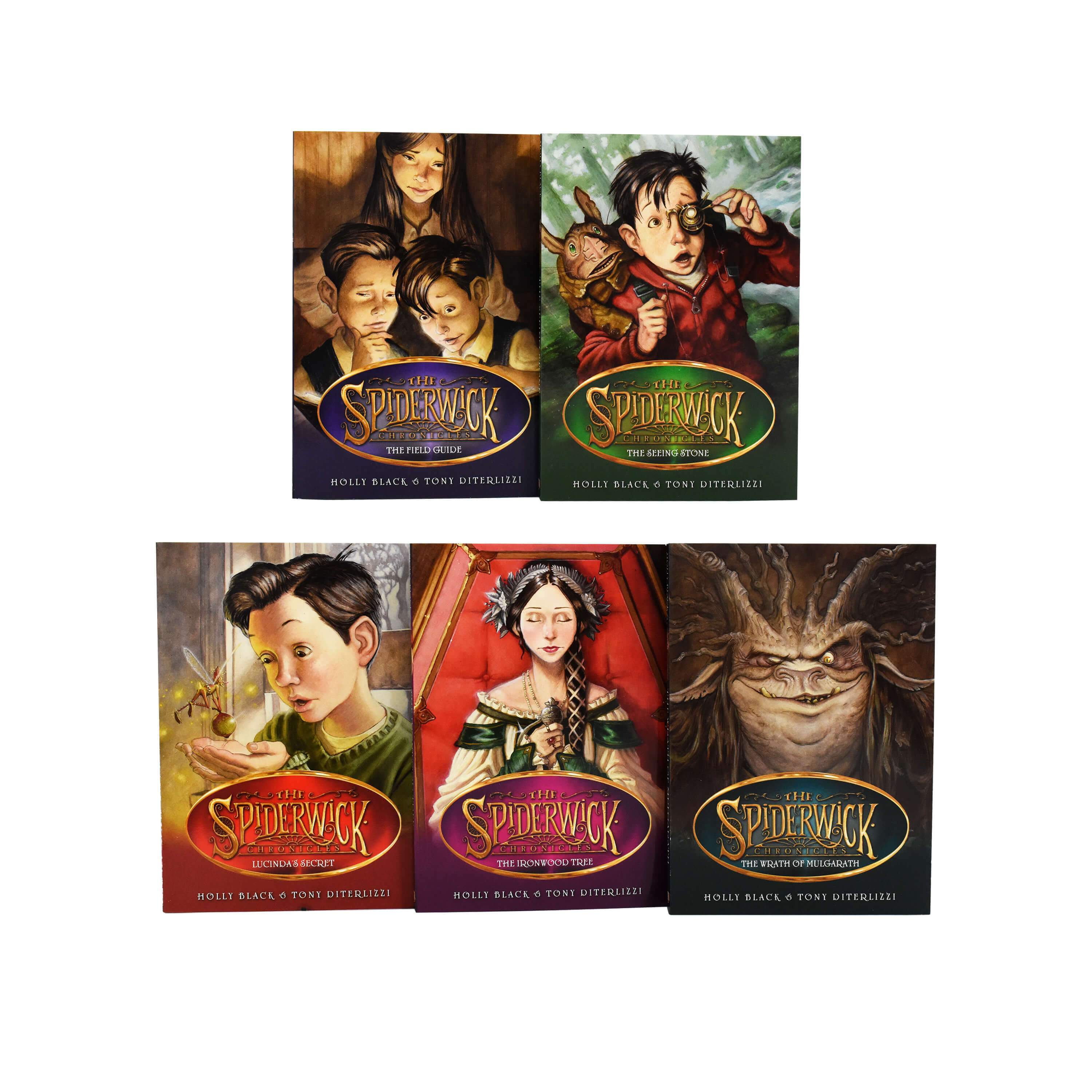 The Spiderwick Chronicles by Holly Black & Tony DiTerlizzi 5 Book Collection - Ages 7-9 - Paperback