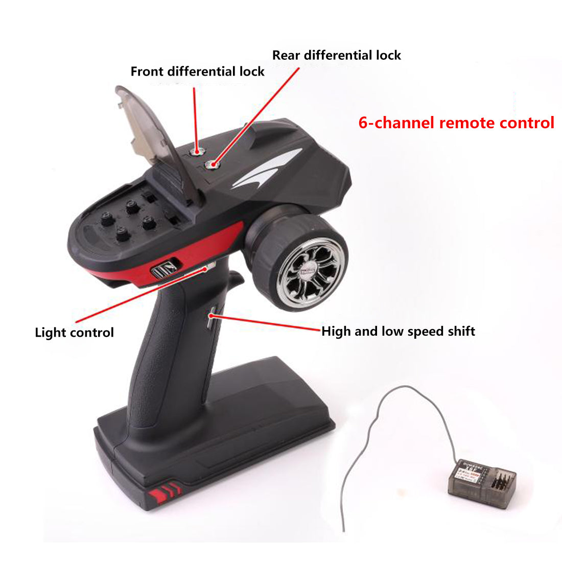 YK 4101PRO 1/10 2.4G 6CH 4WD Off-road Vehicle RC Crawler Car Remote Control Pickup Truck Toy