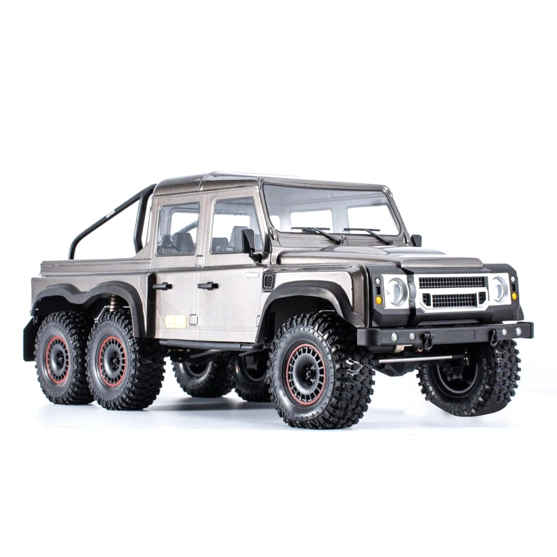 YK 6101 1/10 RC Truck Six-Wheel Pickup Simulated Off-road Clawer with Linkage Light  Differential Lock Speed Transmitter Model Car