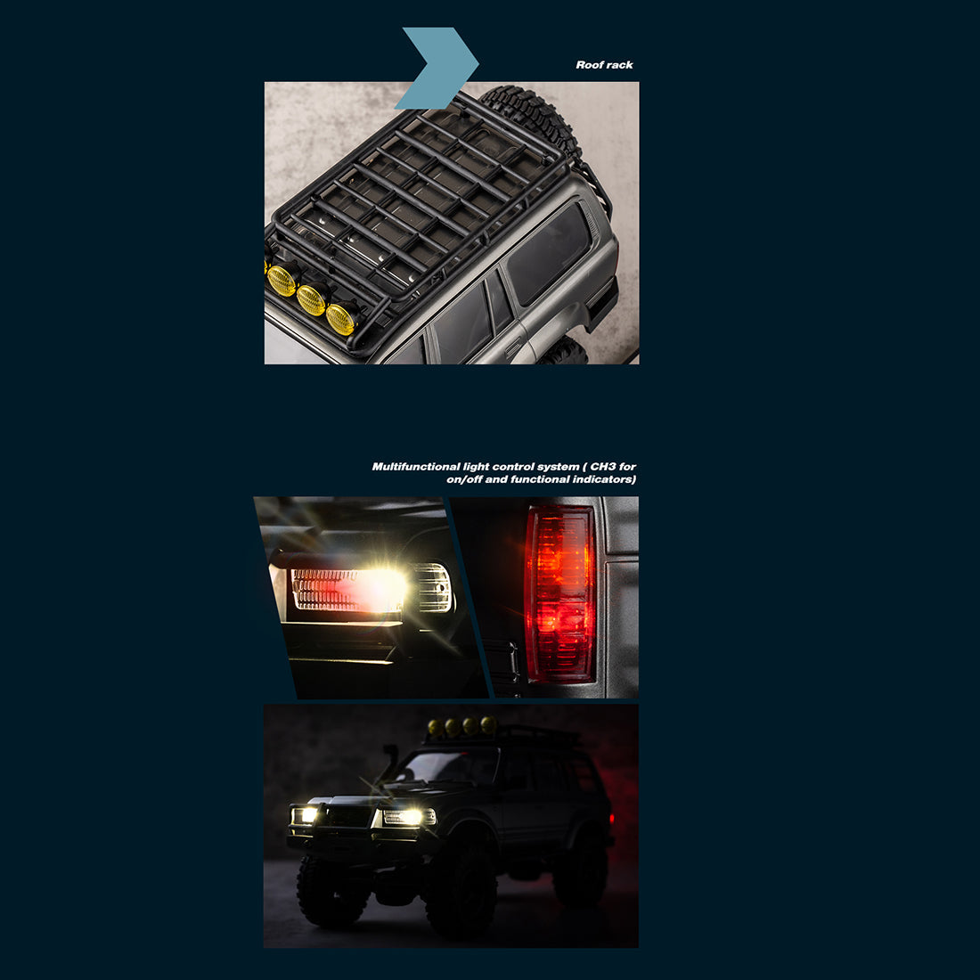 RC Car ROCHOBBY 1/18 KATANA V2 2.4Ghz RC Car 4WD Remote Control Off-road Vehicle Crawler (RTR)