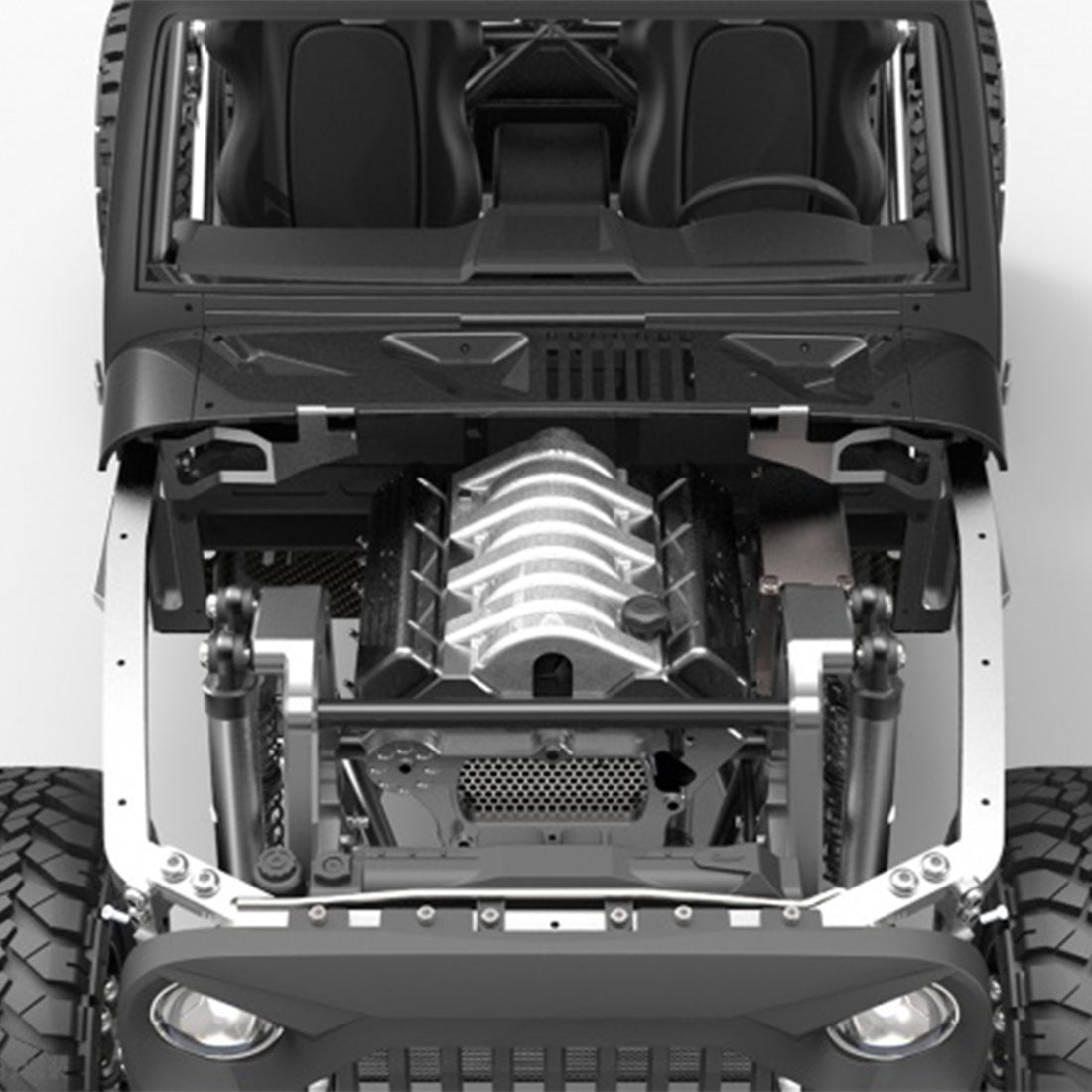 Capo JKMAX 1/10 All Metal DIY RC Simulated Crawler Car Off-road Vehicle Model - KIT Version (No Electronic Devices)