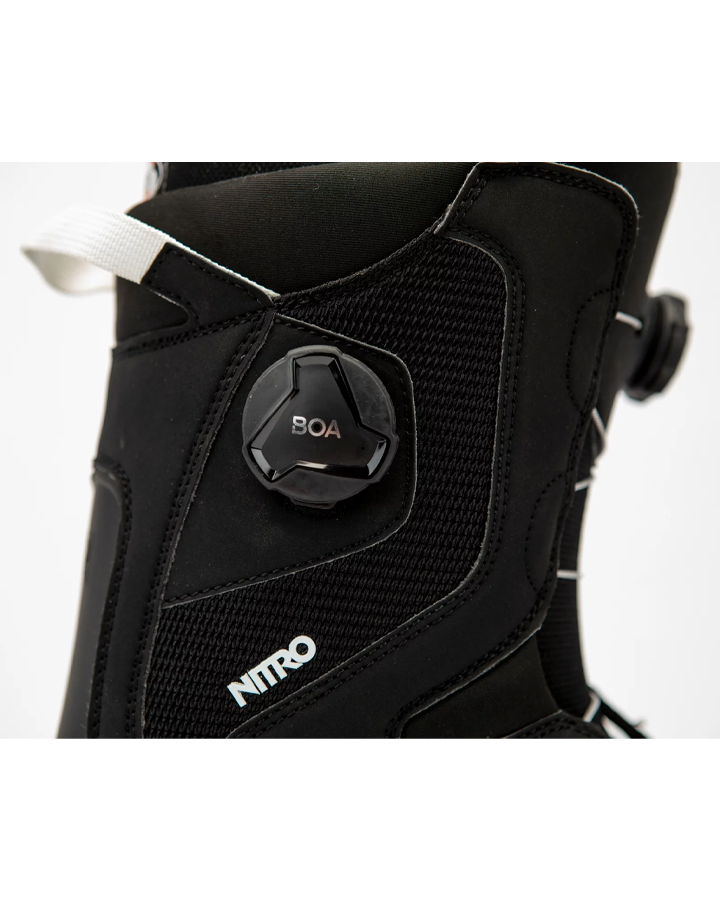 Nitro Club BOA Snowboard Boots - Black/White - 2023