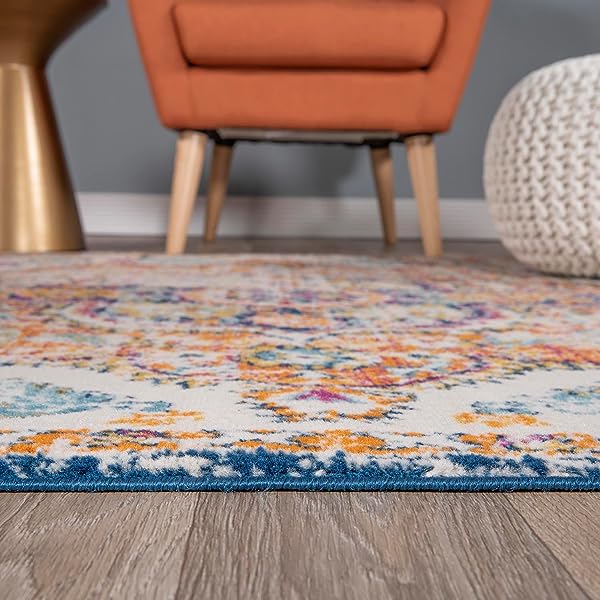 Rugshop Vintage Distressed Bohemian Area 5' x 7' Multi 5' x 7' Multi Color