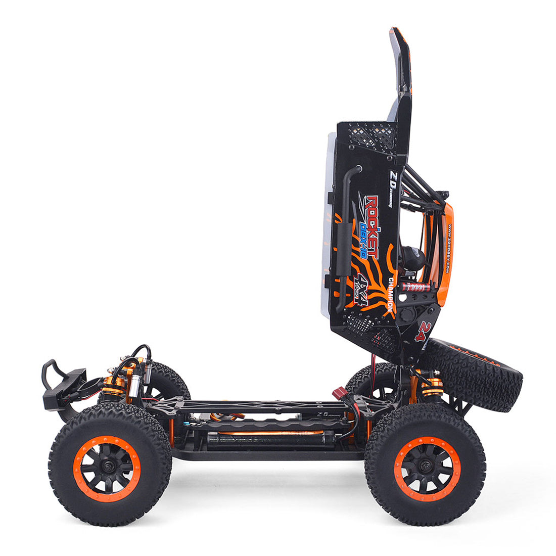 ZD Racing ROCKET DBX-10 1/10 4WD 55km/H 2.4G RC Car Brushed Motor High-speed Remote Control Off-road Desert Buggy Vehicle - RTR
