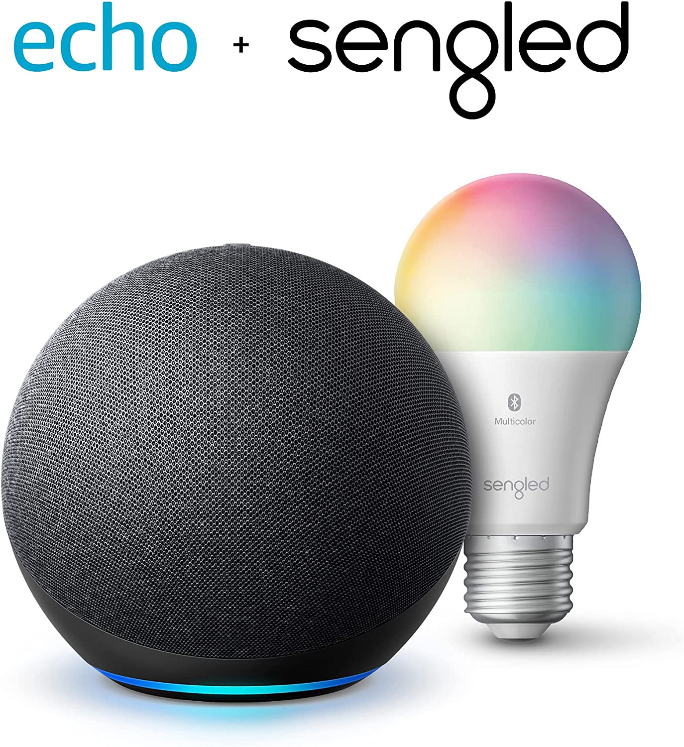 Echo (4th Gen) | With premium sound, smart home hub, and Alexa | Glacier White