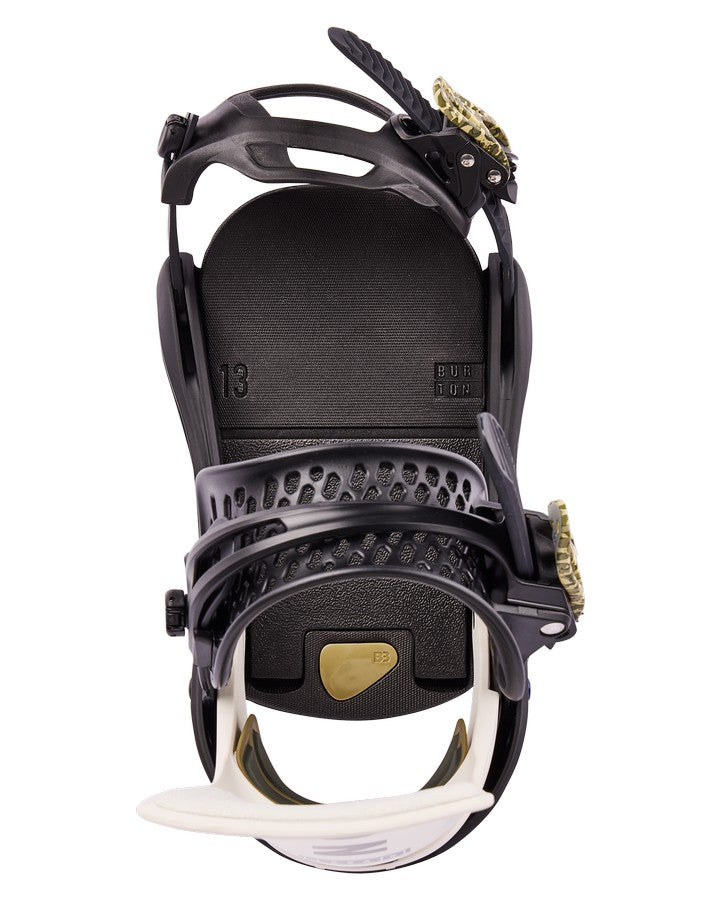 Burton Womens Lexa X Re:Flex Snowboard Bindings - Black/Stout White/Logo - 2023