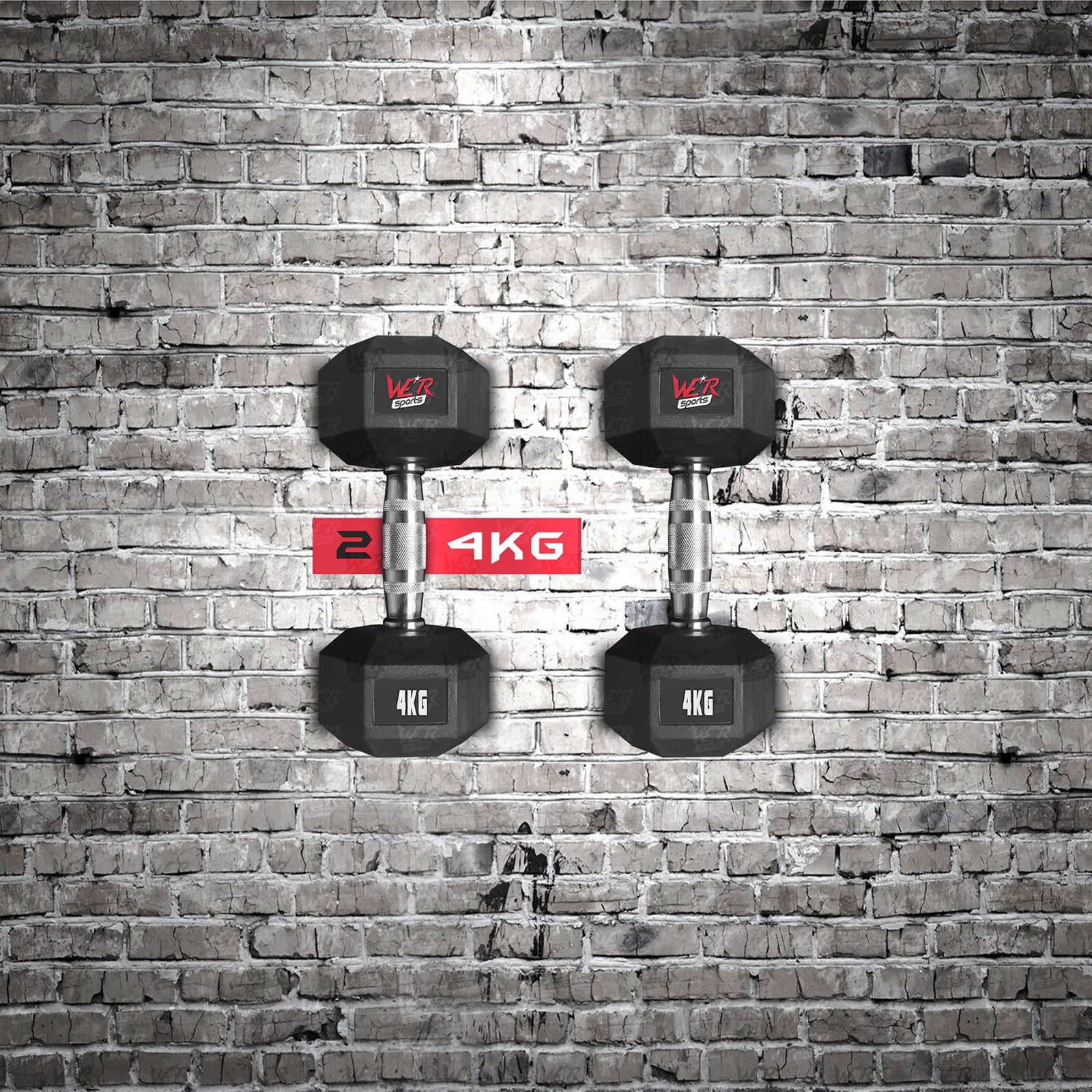 HexFlex Rubber Coated Hexagon Dumbbell Sets