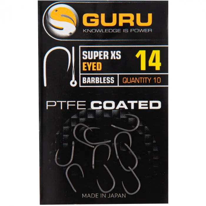 Guru Super XS Eyed Hooks Barbless