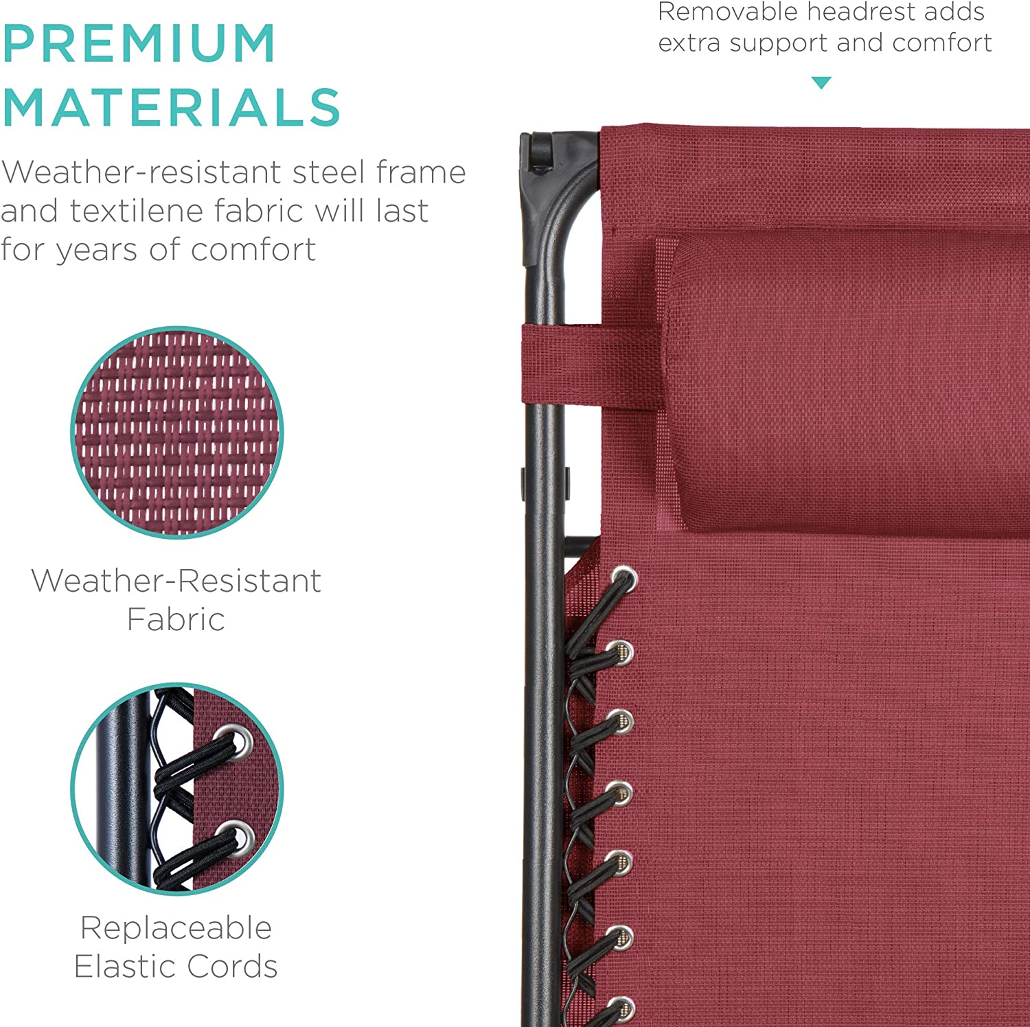 Folding Zero Gravity Outdoor Recliner Patio Lounge Chair w/Adjustable Canopy Shade, Headrest, Side Accessory Tray, Textilene Mesh - Beige