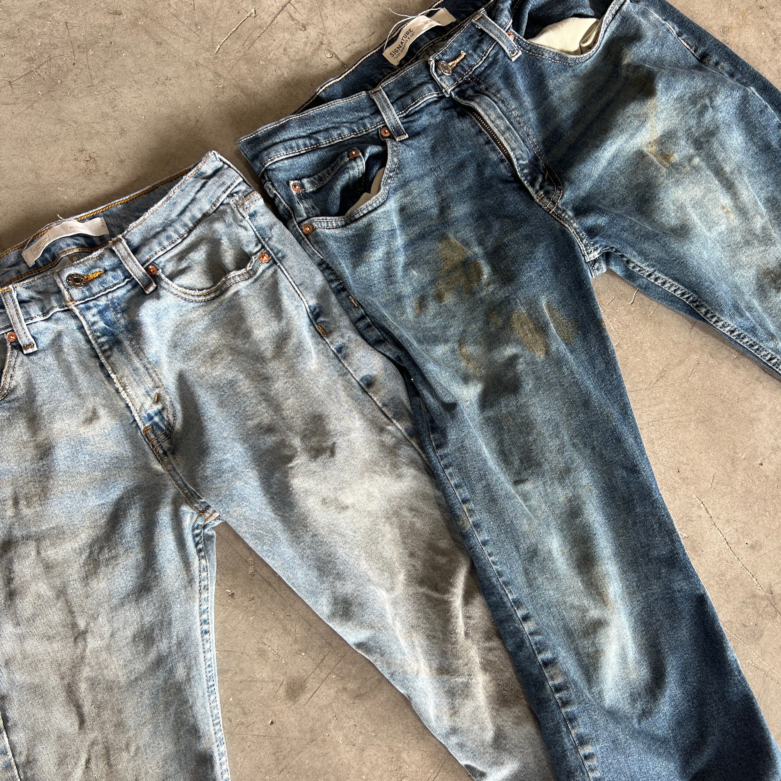 100lb  Jeans All Sizes B Grade Bale