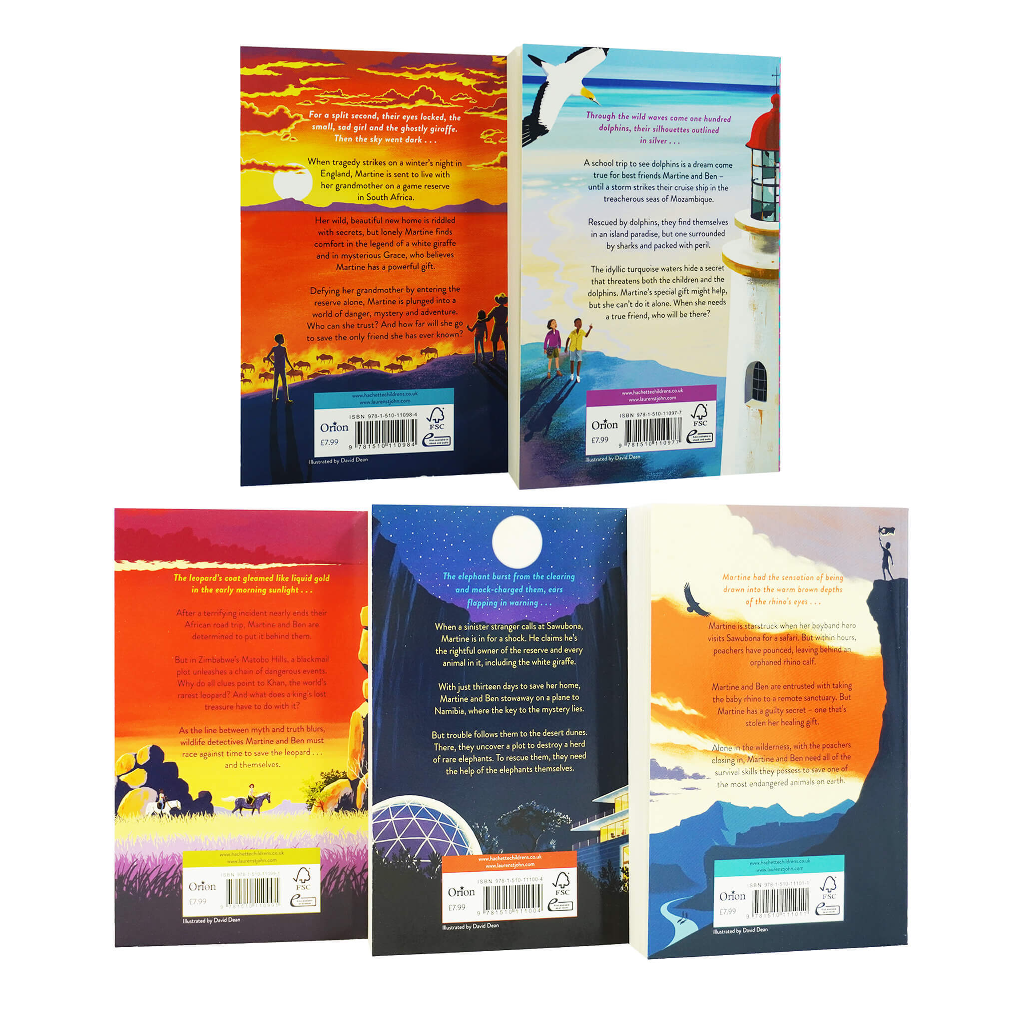 The White Giraffe Complete Collection 5 Books Box Set By Lauren St John - Ages 9-11 - Paperback