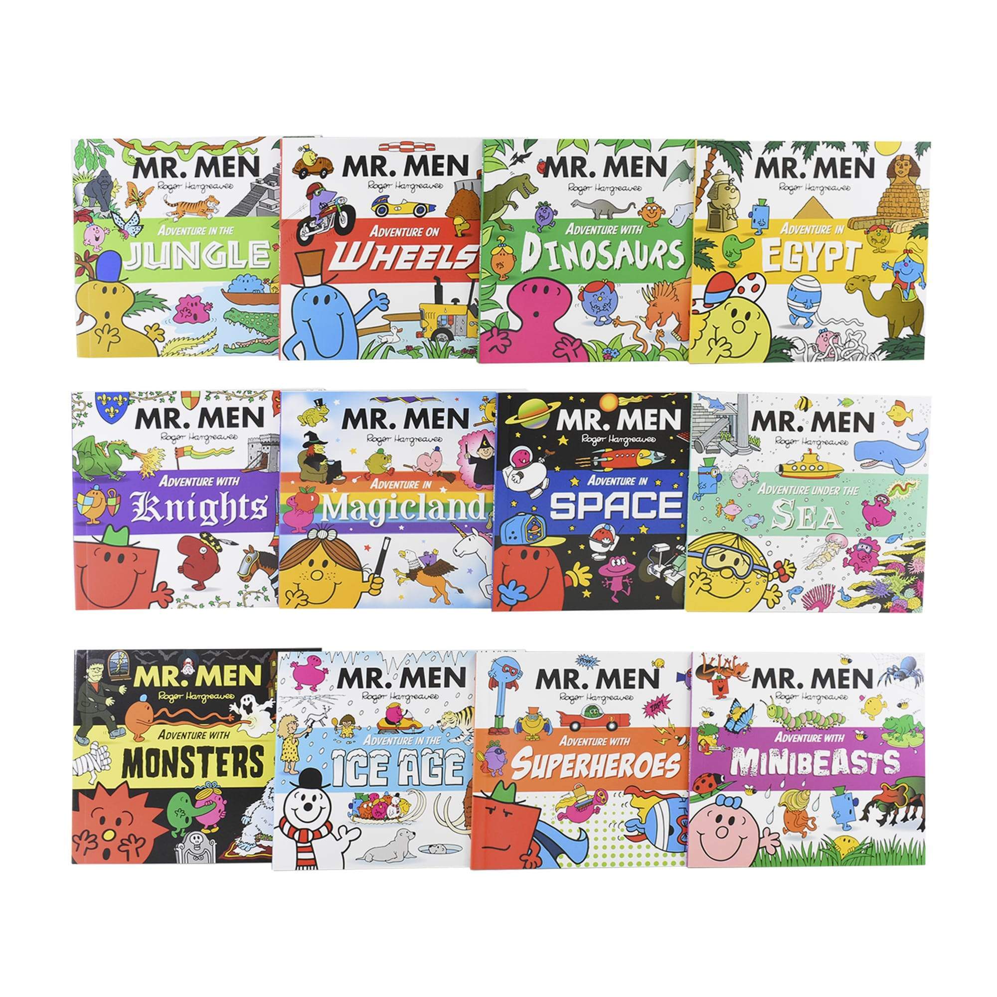 Mr. Men & Little Miss Adventures by Roger Hargreaves 12 Books Collection Box Set - Ages 3+ - Paperback