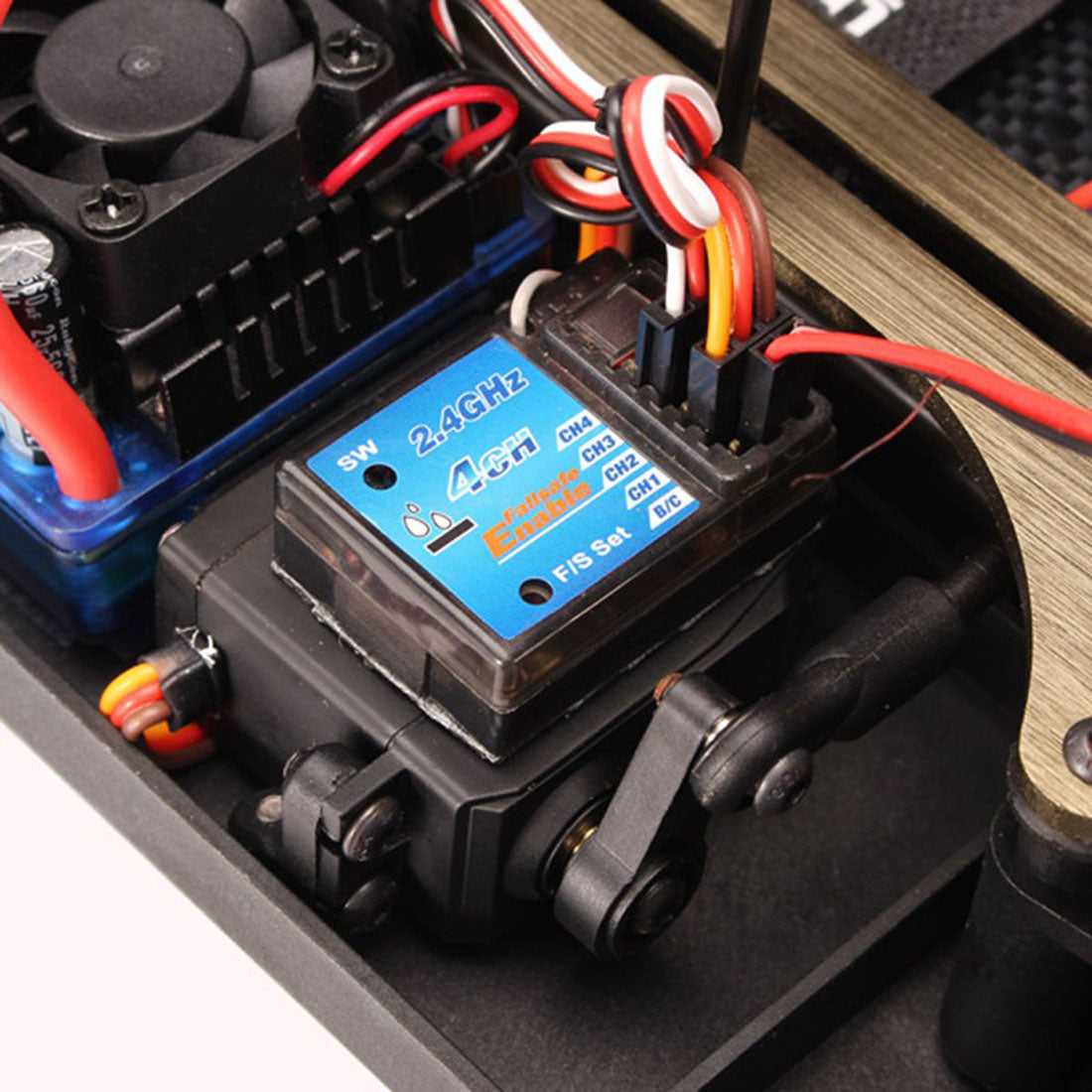 JLB Racing 11101 1/10 4WD 120A RC Car Brushless Monster Remote Control Truck with Metal Chassis