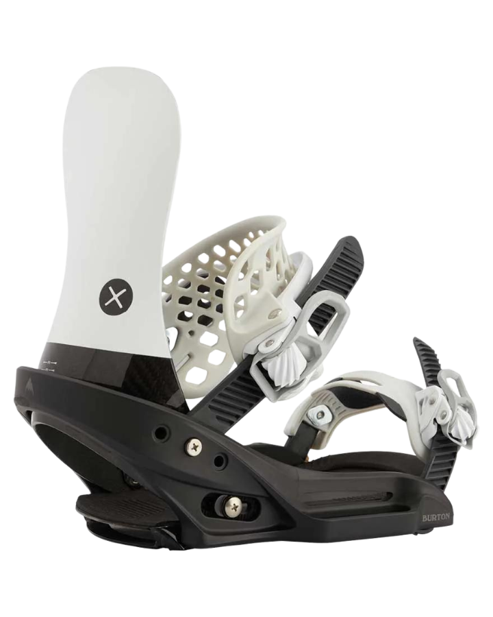 Burton X EST Snowboard Bindings - White/Black - 2022 (L)