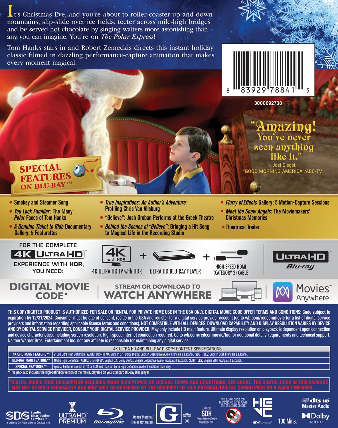 Polar Express, The (4K Ultra HD + Blu-Ray + Digital) [4K UHD]