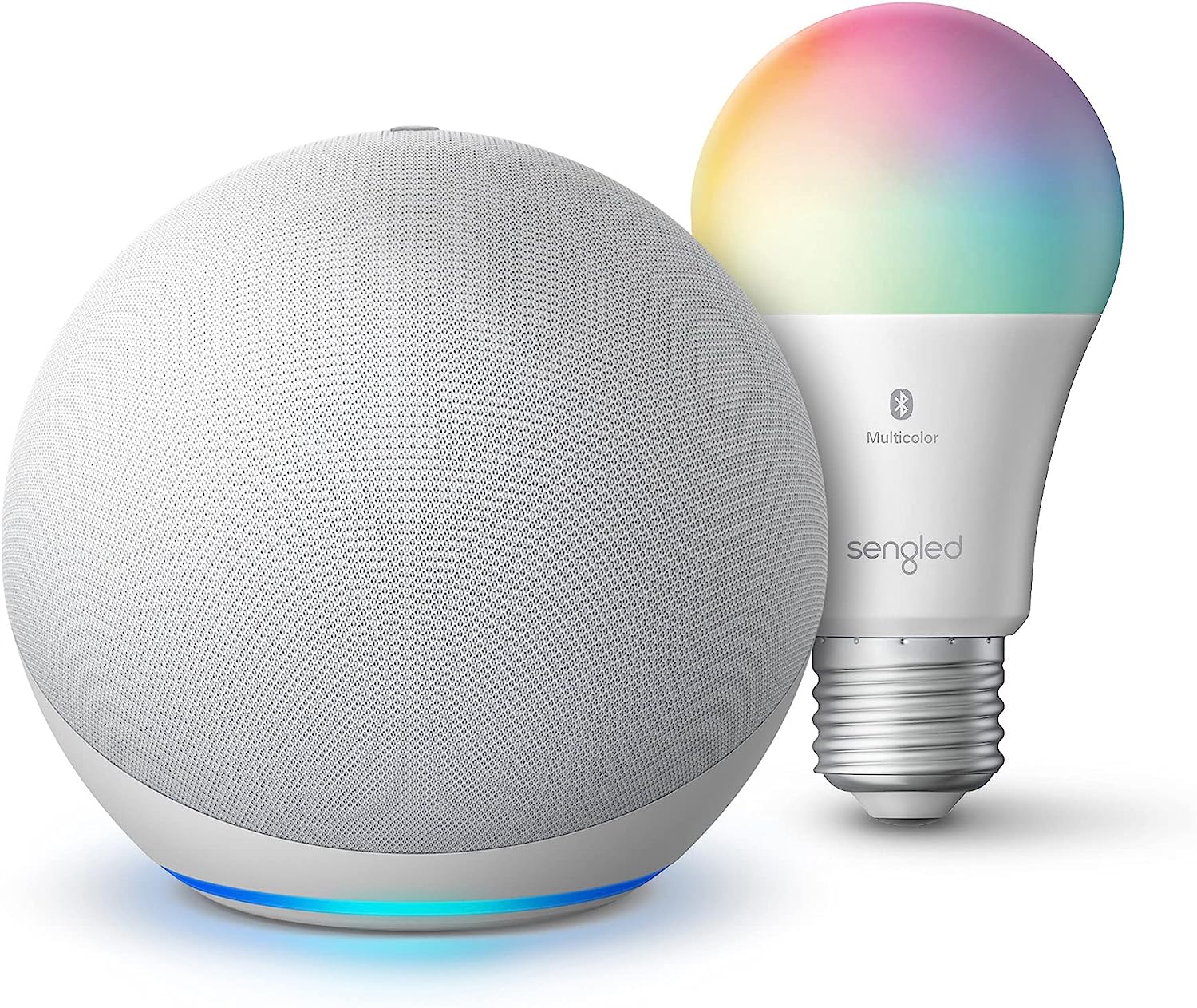 Echo (4th Gen) | With premium sound, smart home hub, and Alexa | Glacier White