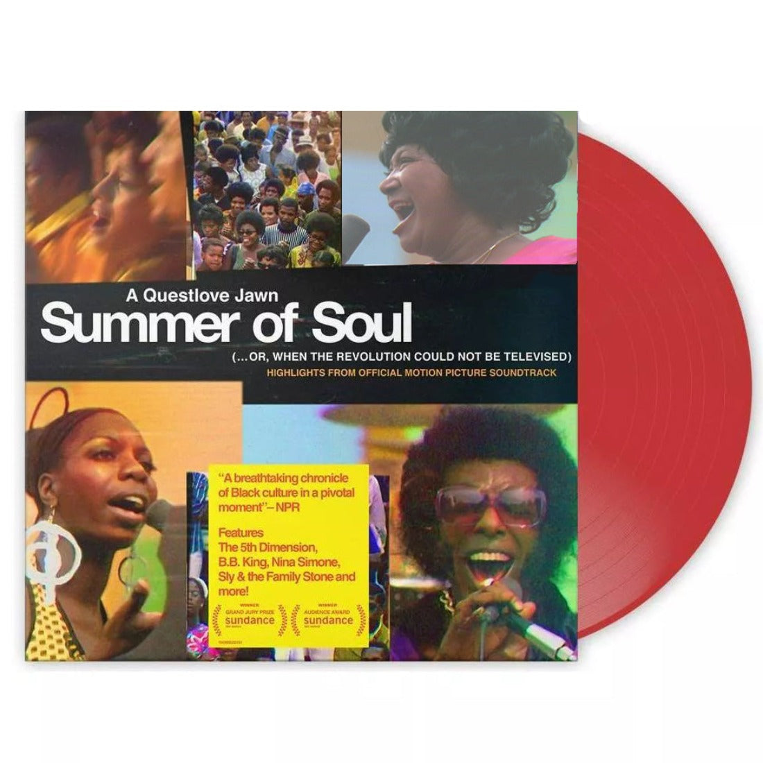 Summer Of Soul Orginal Motion Picture Soundtrack Exclusive Red Color Vinyl LP with Alternate Cover