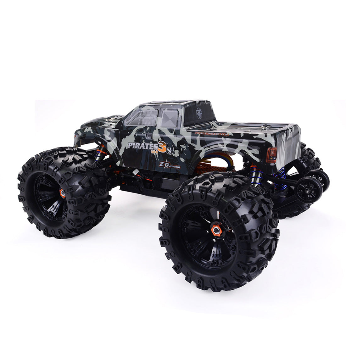 ZD Racing MT8 Pirates3 1/8 2.4G 4WD 90km/h Brushless Motor RC Car Monster Off-road Truck - RTR Version