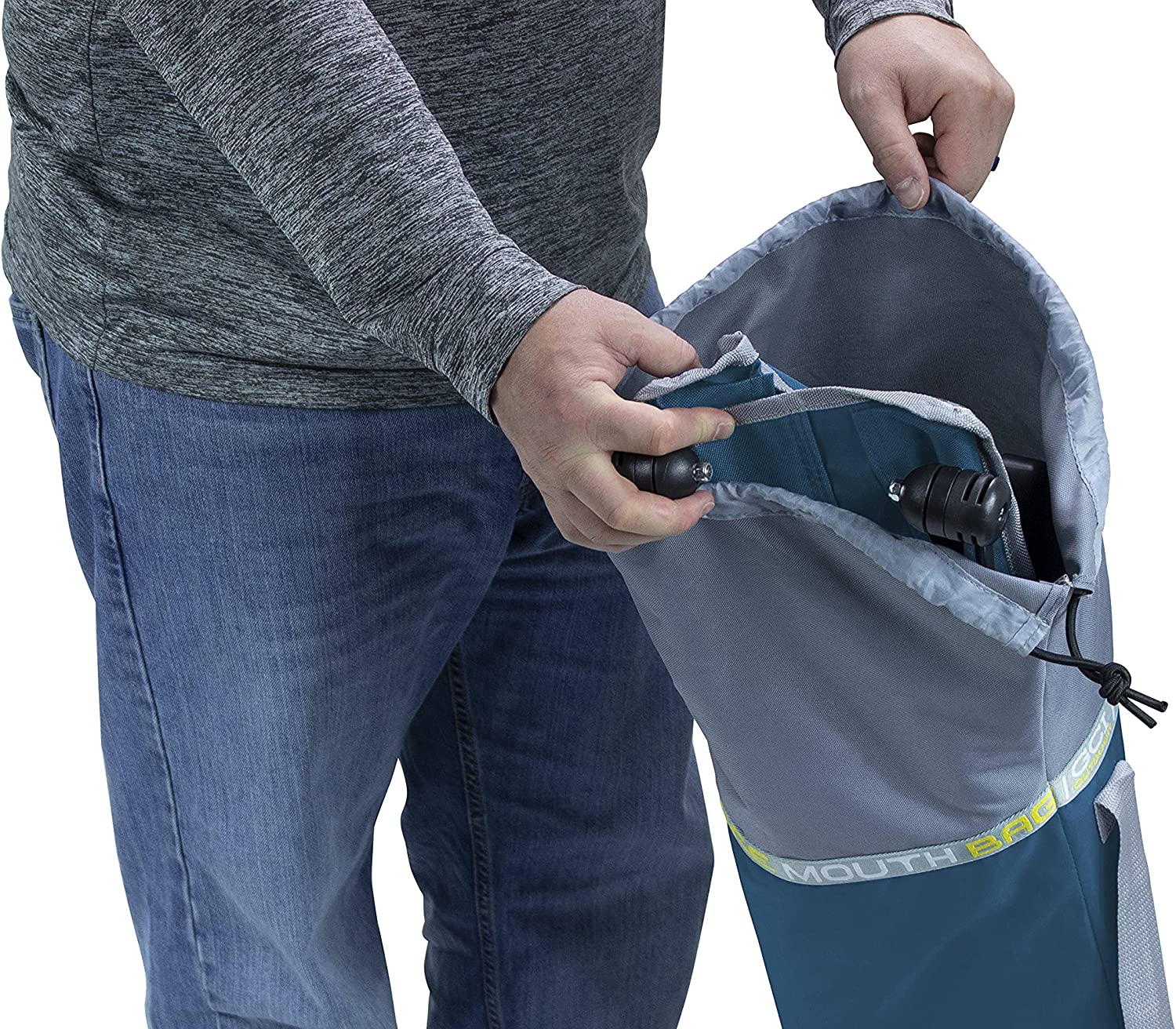 Outdoor Freestyle Rocker Portable Rocking Chair & Outdoor Camping Chair, ergonomic Nylon, Indigo Blue