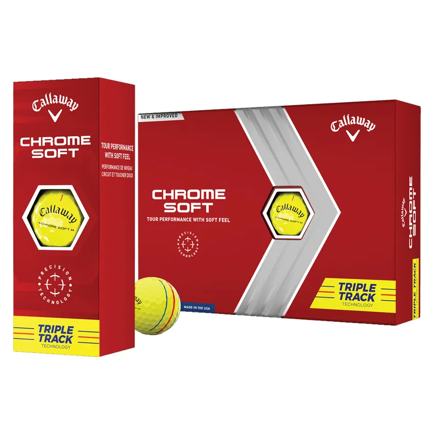 Chrome Soft Triple Track Golf Balls (4 Dozen total 48)