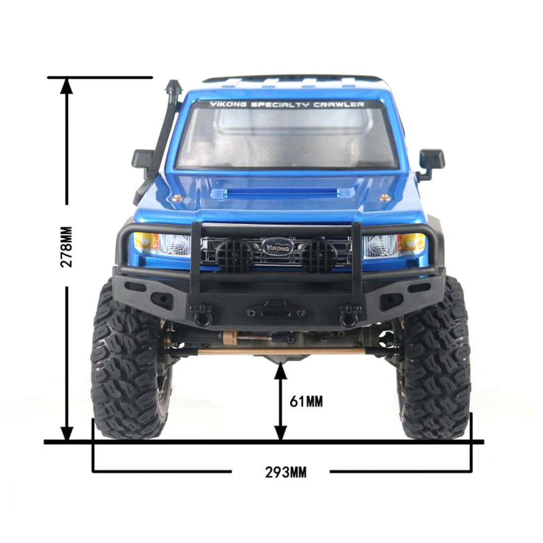 YK 4081PRO 1/8 2.4G 6CH 4WD Off-road Vehicle RC Pickup Truck Professional Crawler Car
