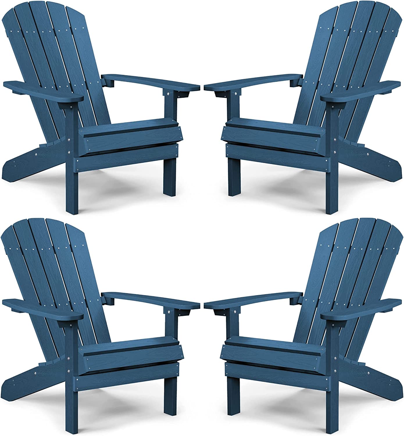 Adirondack Chair ,Patio Chairs 5 Steps Easy Installation,Widely Used in Outdoor, Fire Pit, Deck, Outside, Garden, Campfire Chairs