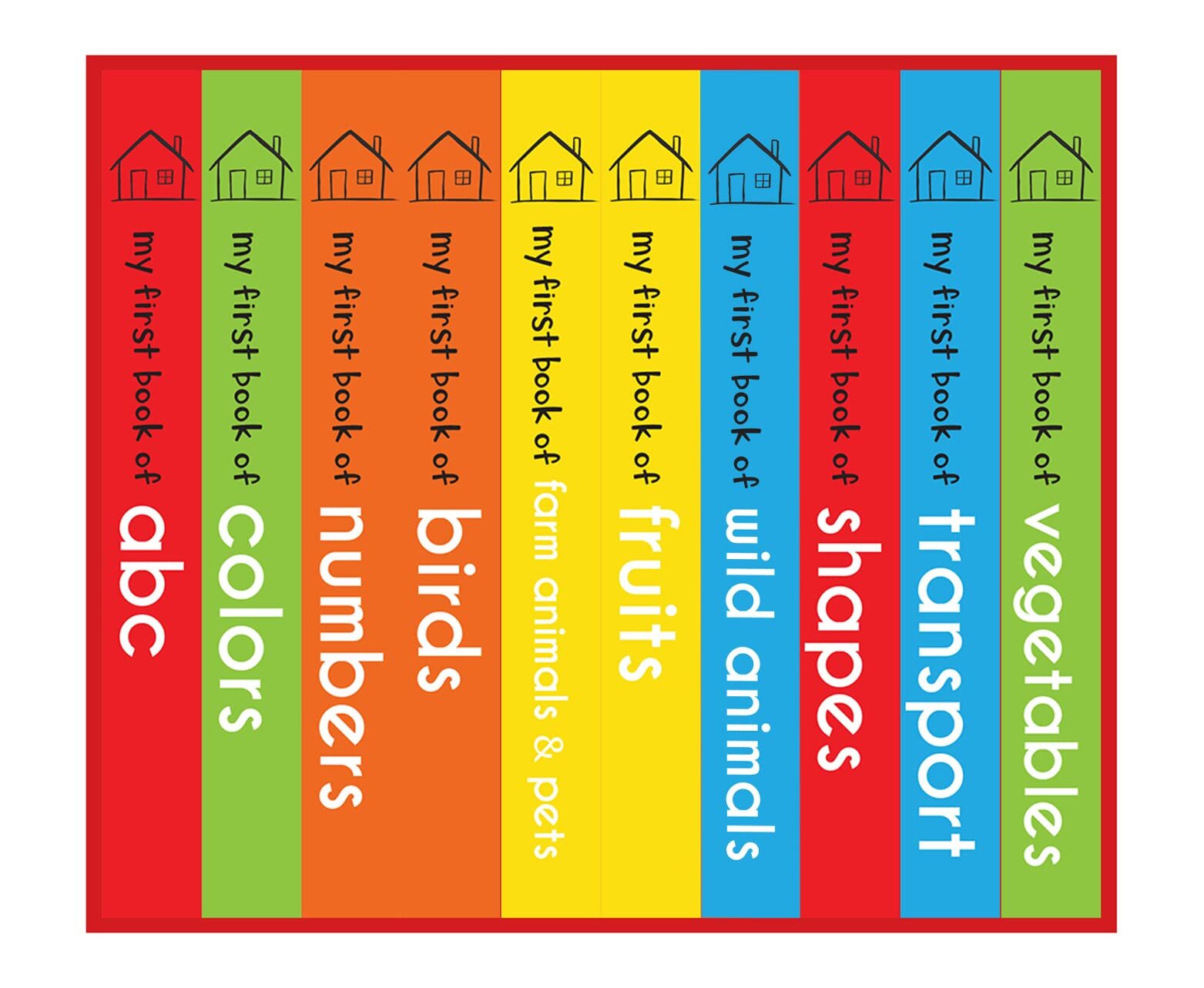 My First Library : Boxset of 10 Board Books for Kids (My First Book of) Board book