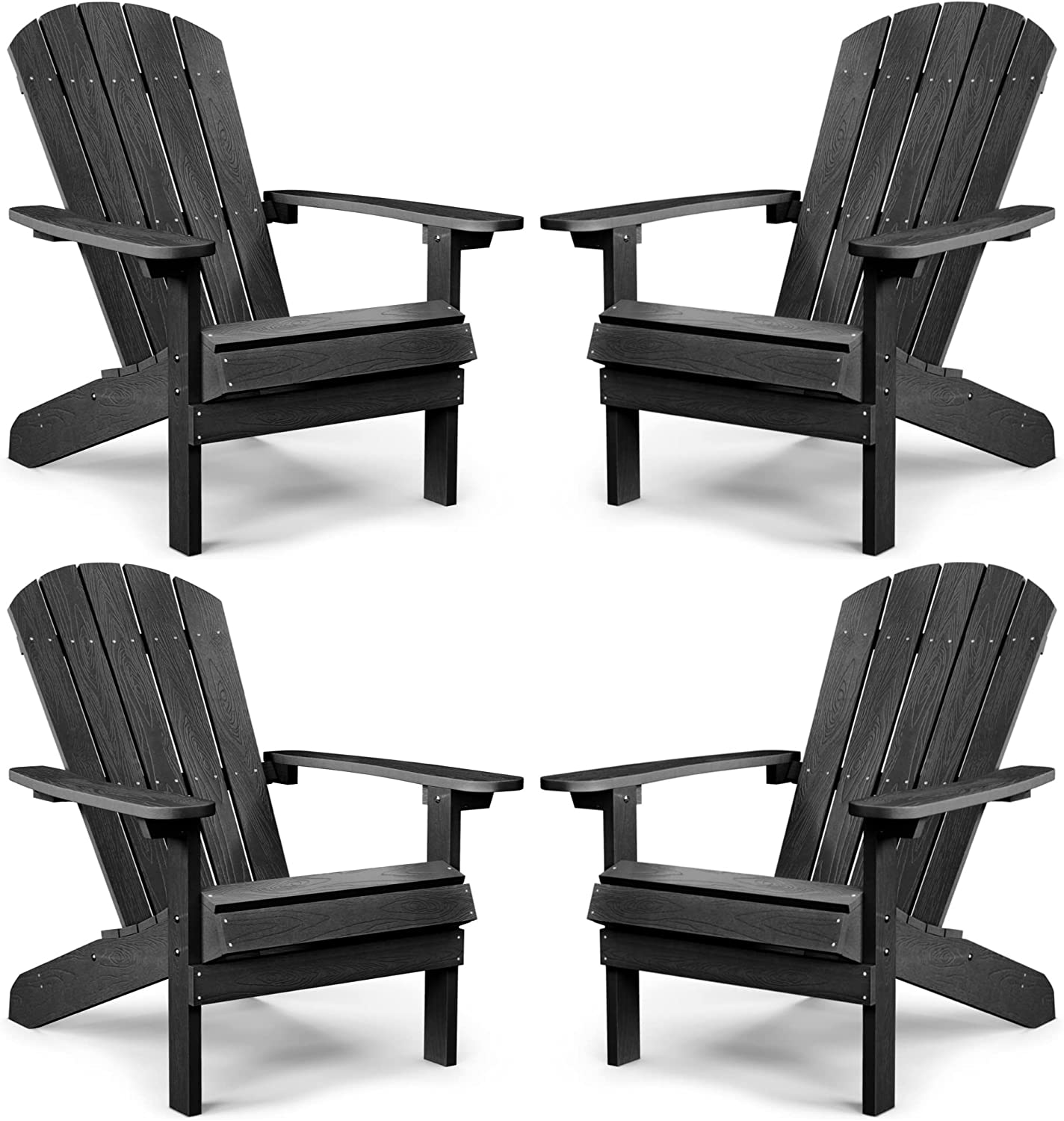 Adirondack Chair ,Patio Chairs 5 Steps Easy Installation,Widely Used in Outdoor, Fire Pit, Deck, Outside, Garden, Campfire Chairs