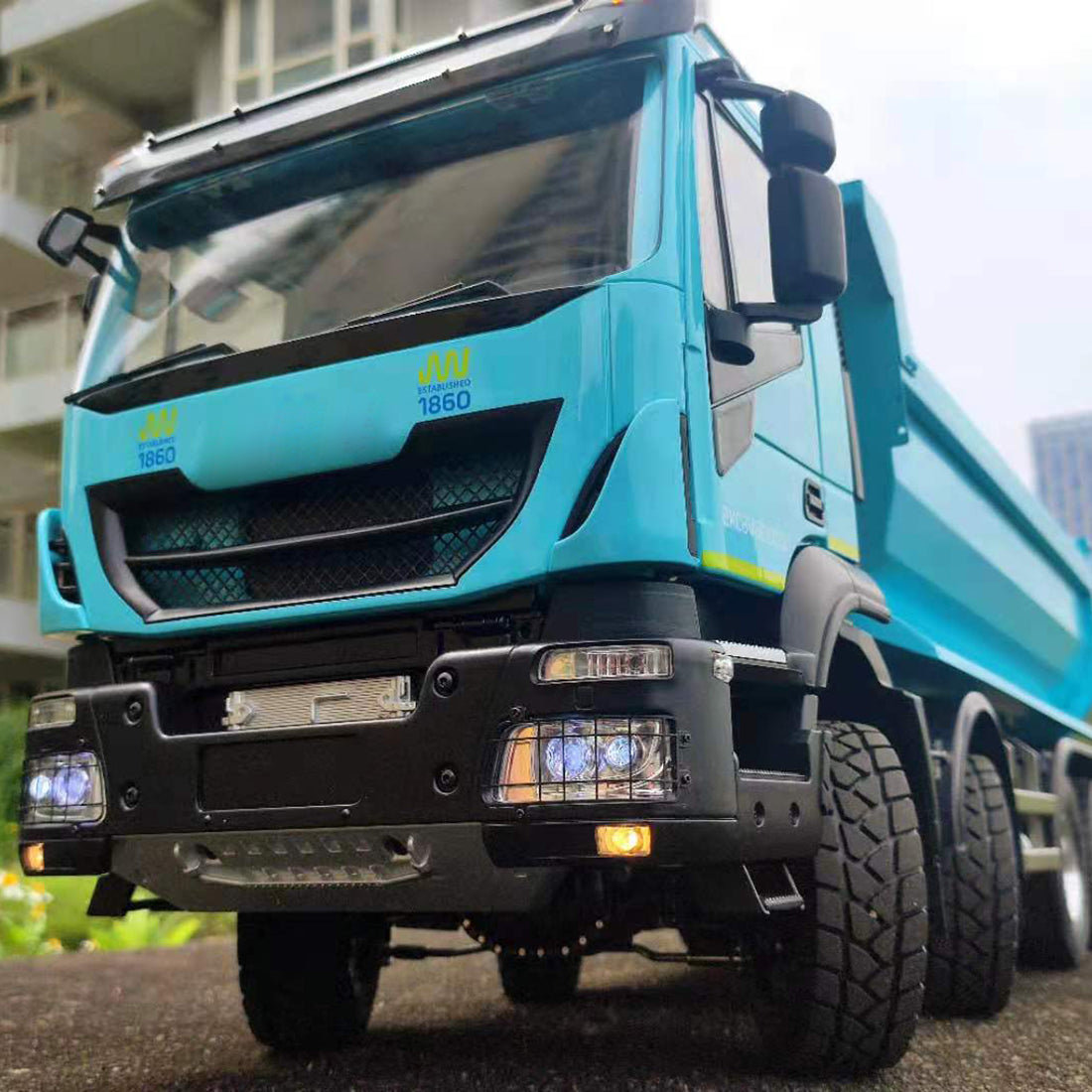 MODEL RACING 1/14 RC Truck Electric RC Hydraulic Simulation 8×8 Dump Vehicle Model RTR