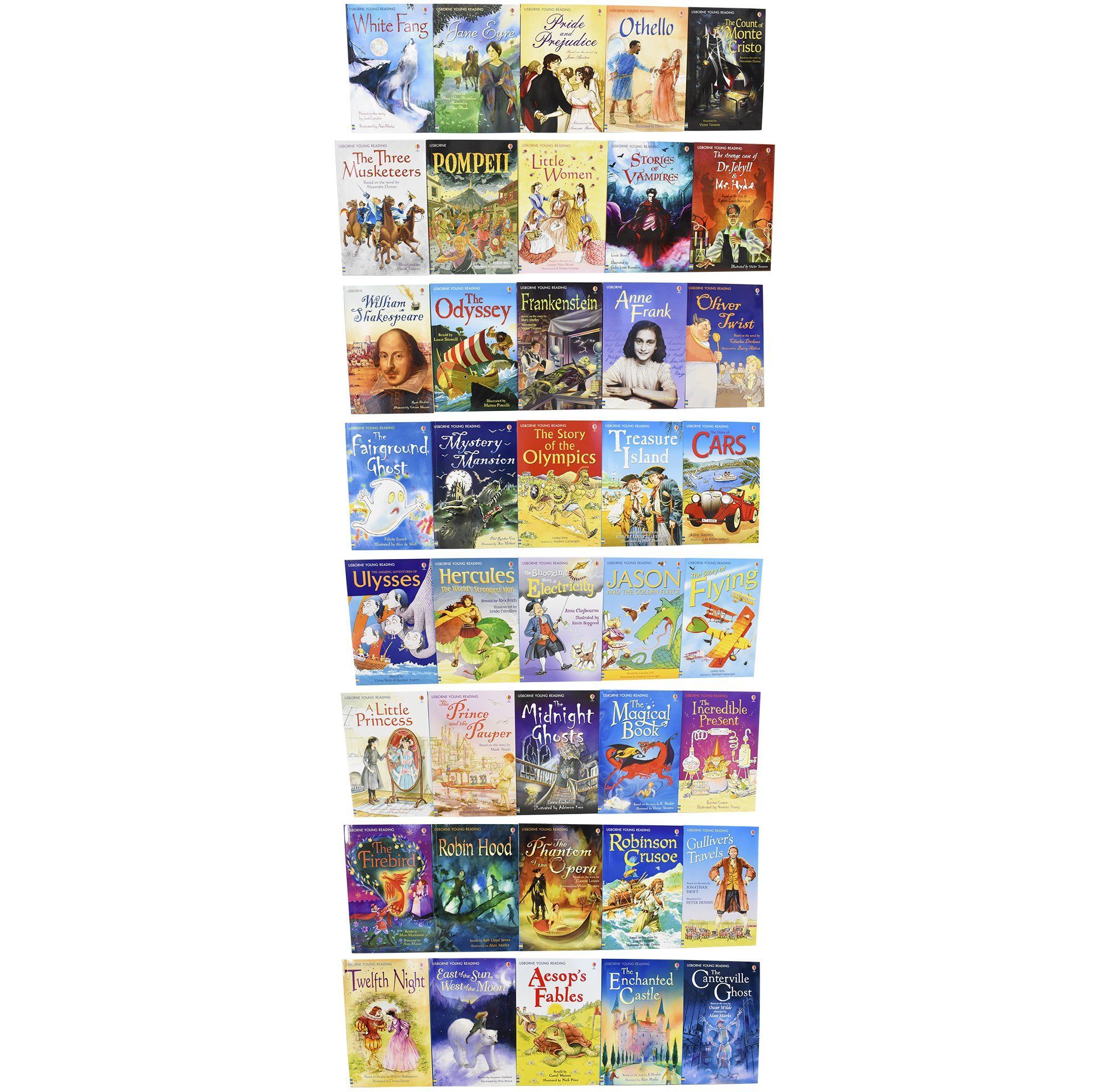 The Usborne Reading Collection for Confident Readers 40 Books - Ages 5-7 - Paperback