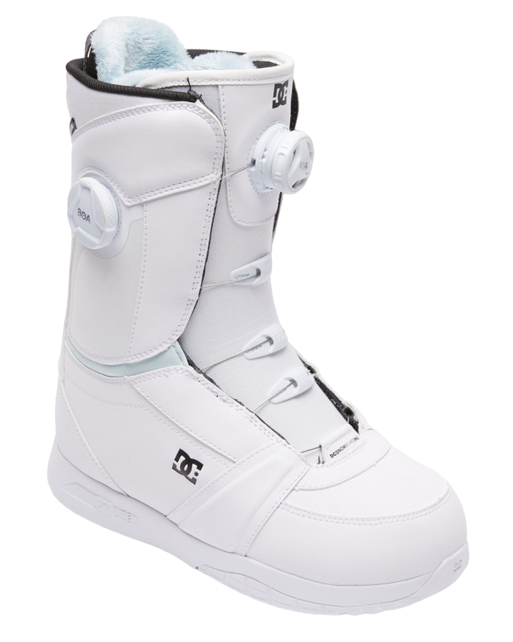 DC Lotus BOA Womens Snowboard Boots - White/White/Black - 2023