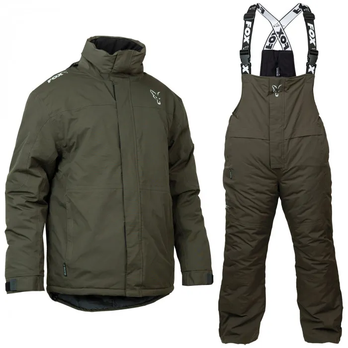Fox Green & Silver Winter Fishing Suit
