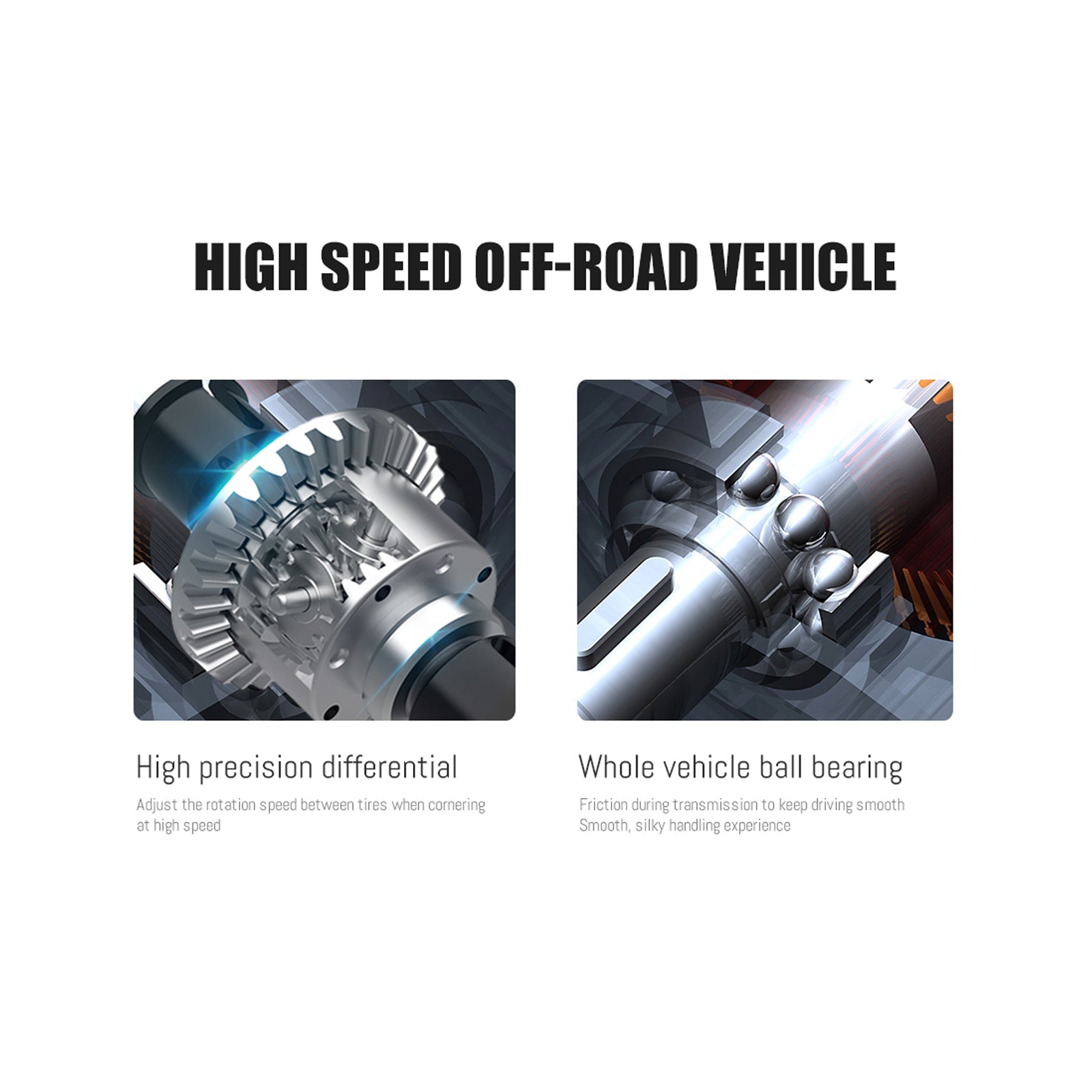 HAIBOXING 16890A 1:16 45KM/H 4WD High Speed Electric Vehicle 2.4 GHz All-Terrain RC Car Brushless Waterproof Off-Road Truck (RTR)