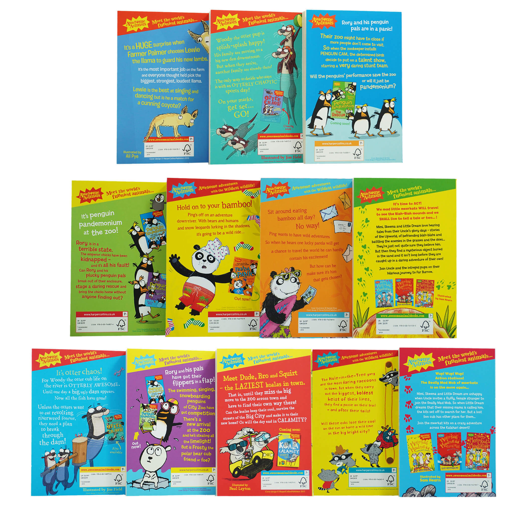 Awesome Animals Series 12 Books Collection Set - Ages 6-12 - Paperback