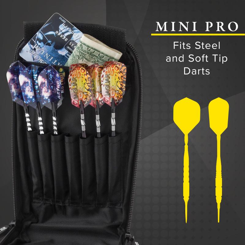 Casemaster Mini Pro Leatherette Dart Case Black
