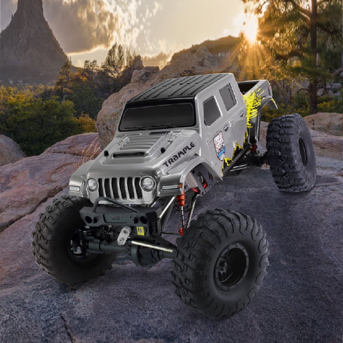 RGT 18100 TRAMPLE 1:10 2.4G 4WD RC Car Crawler Electric Off-road Vehicle All Terrain RC Model Car - RTR