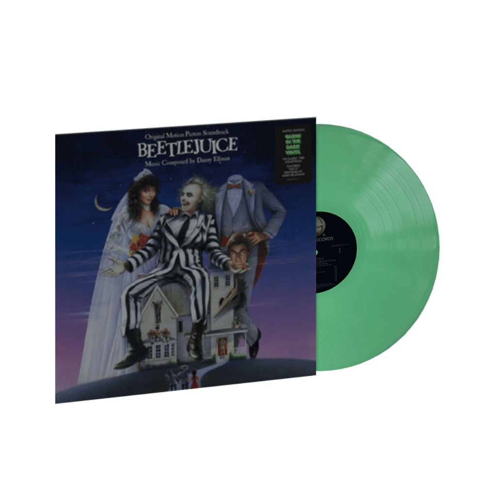 Beetlejuice Exclusive Edition Glow In The Dark Green Color Vinyl LP