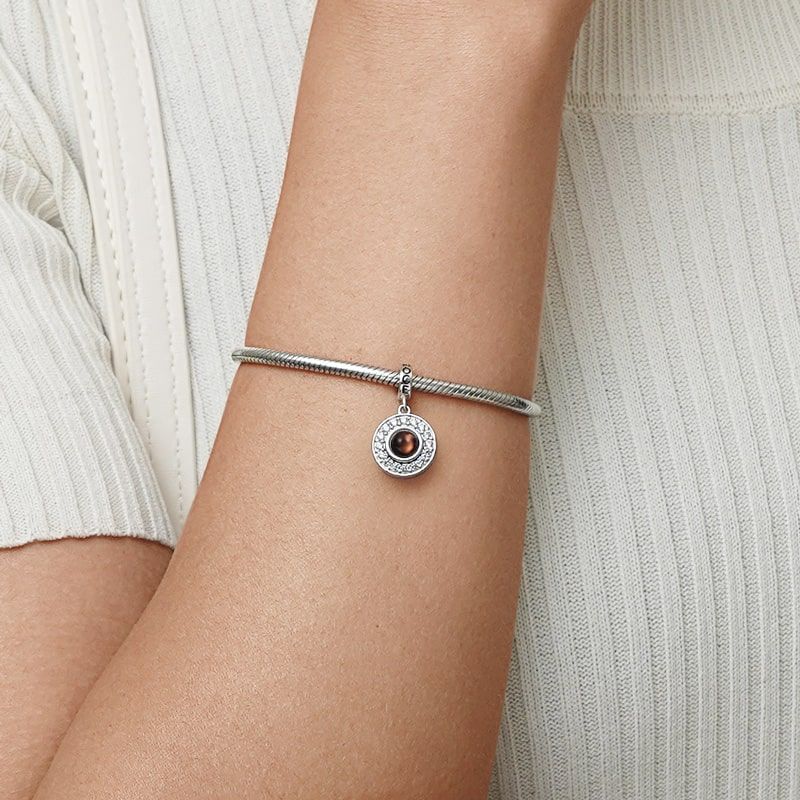 Gnoce Projection Personalized Photo Pendant Dangle Charm