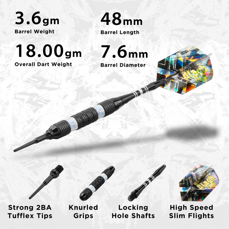 Viper Black Ice Silver Soft Tip Darts