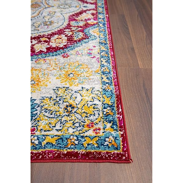 Rugshop Vintage Distressed Bohemian Area 5' x 7' Multi 5' x 7' Multi Color