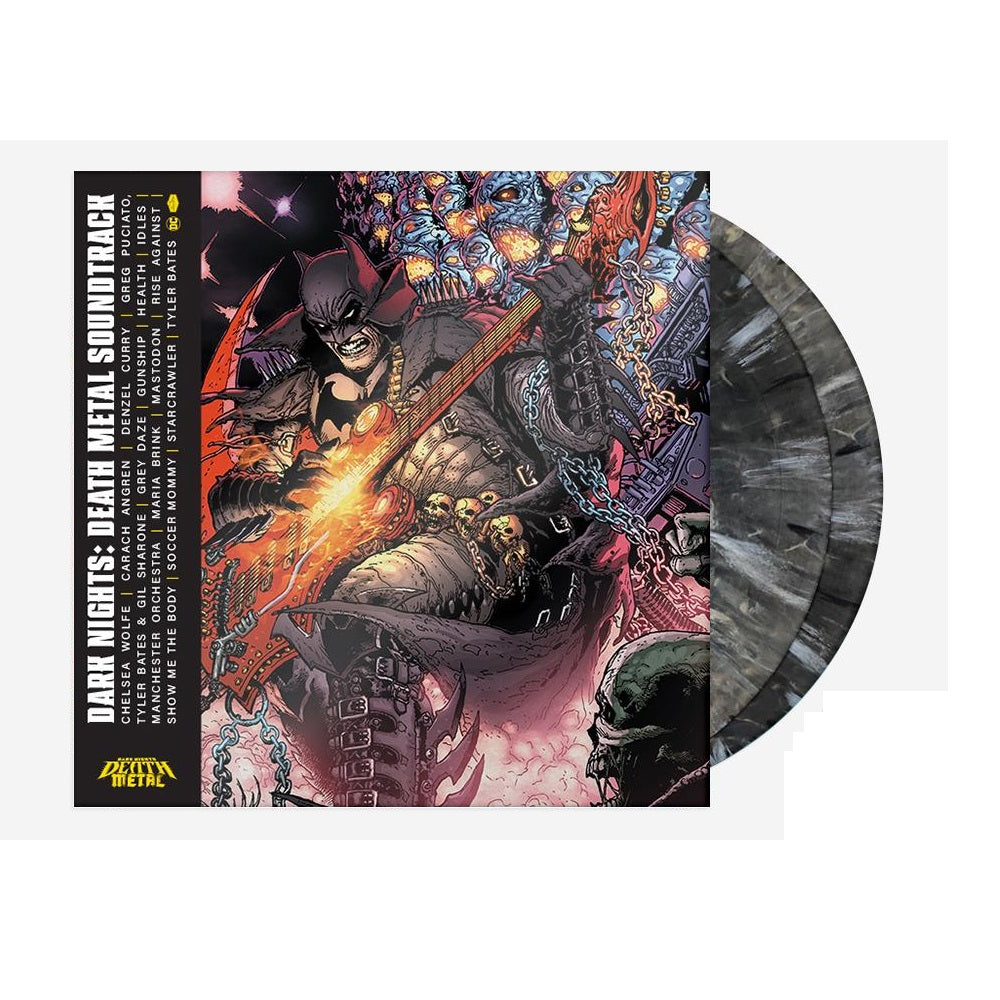 DC Dark Nights - Death Metal Soundtrack Exclusive Black Marble Color 2x LP Vinyl Record With Exclusive Variant Cover