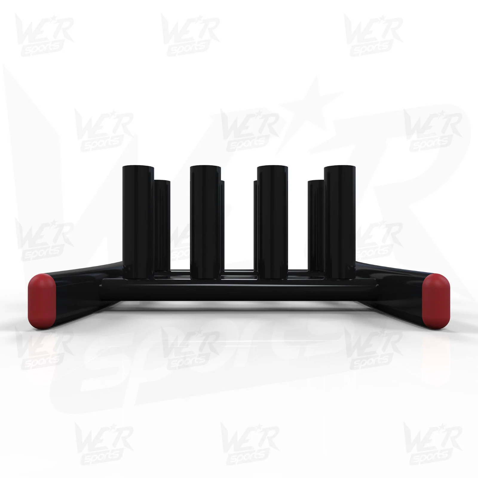 Olympic Bar Floor Stand Holds 9 Bars Barbell Curlbar Gym Weight Rack