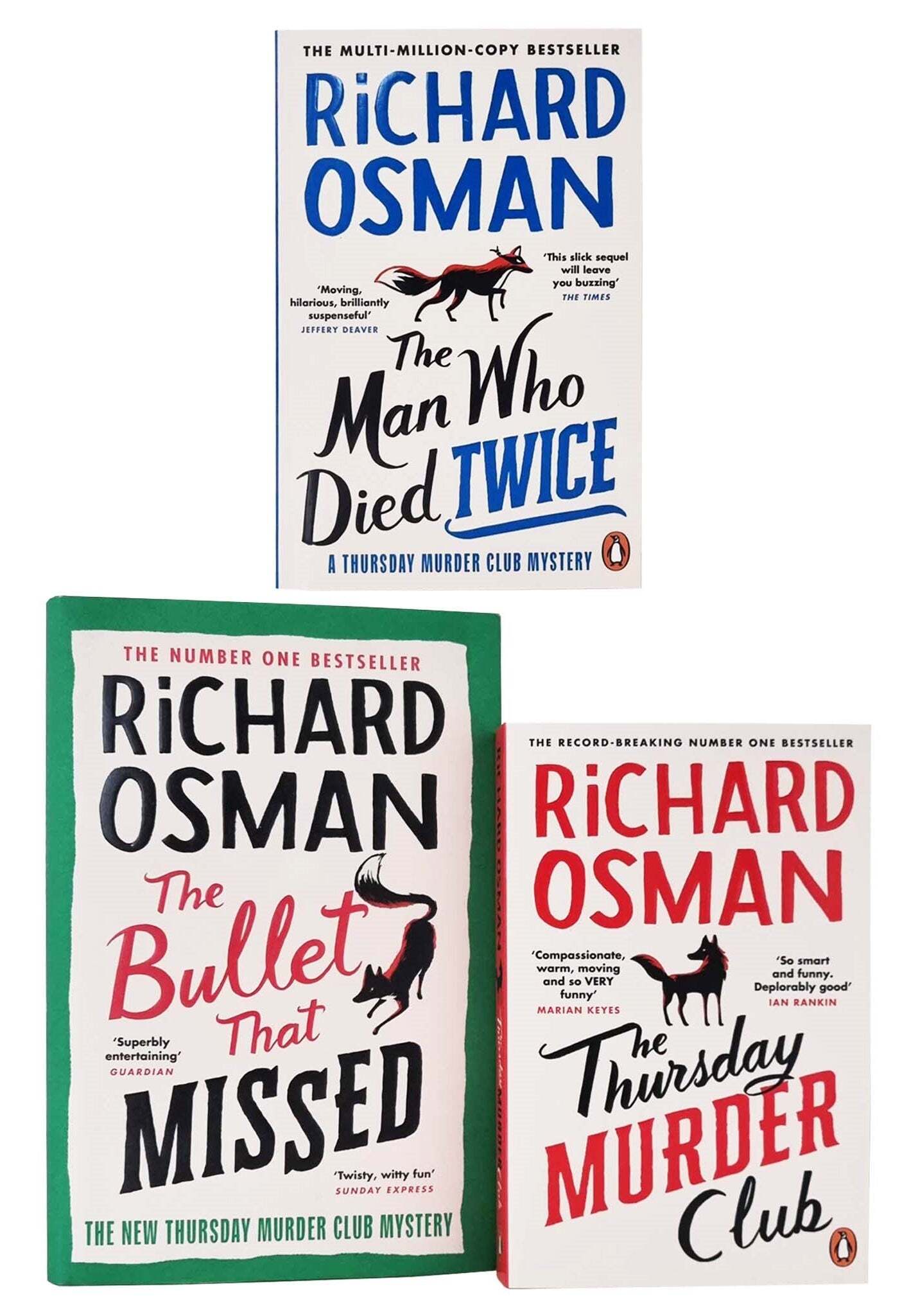 Thursday Murder Club by Richard Osman 3 Books Collection Set - Fiction - Paperback/Hardback