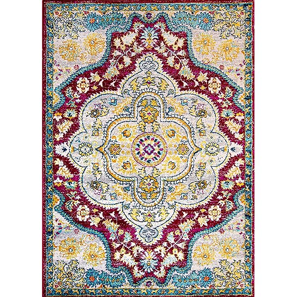 Rugshop Vintage Distressed Bohemian Area 5' x 7' Multi 5' x 7' Multi Color