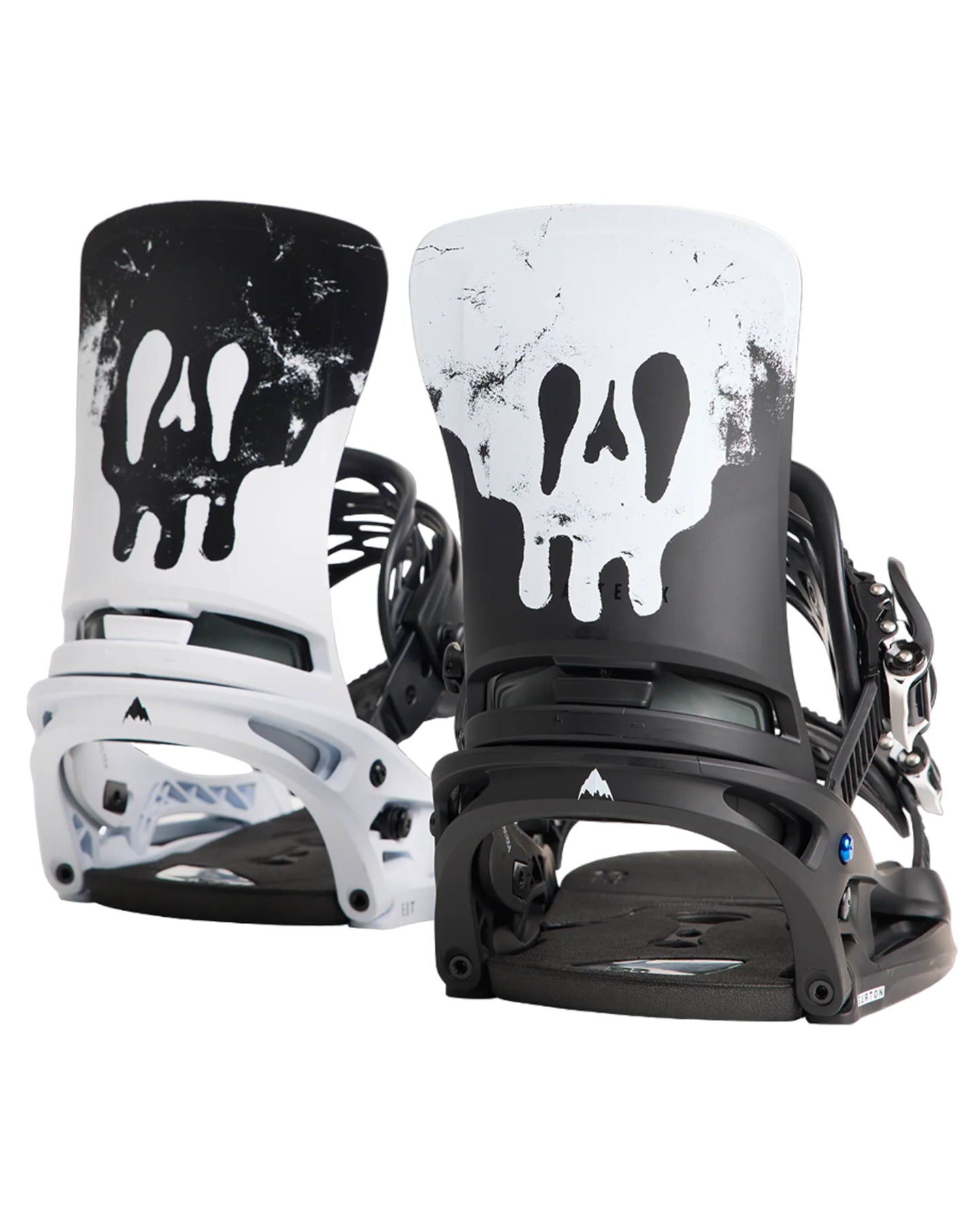 Burton Men's Cartel X Est® Snowboard Bindings - Black / White / Graphic - 2024